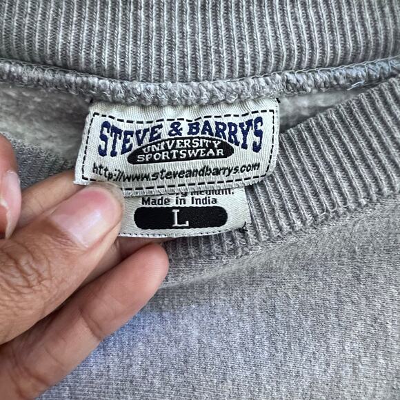 Steve & Barrys MICHIGAN University Sportswear Gray Heavy Duty Pullover Sweater L - Picture 4 of 7